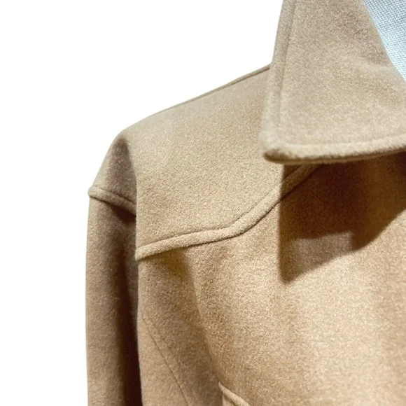 Joie Camel Belted Blazer shacket shirt jacket size medium - Picture 6 of 10